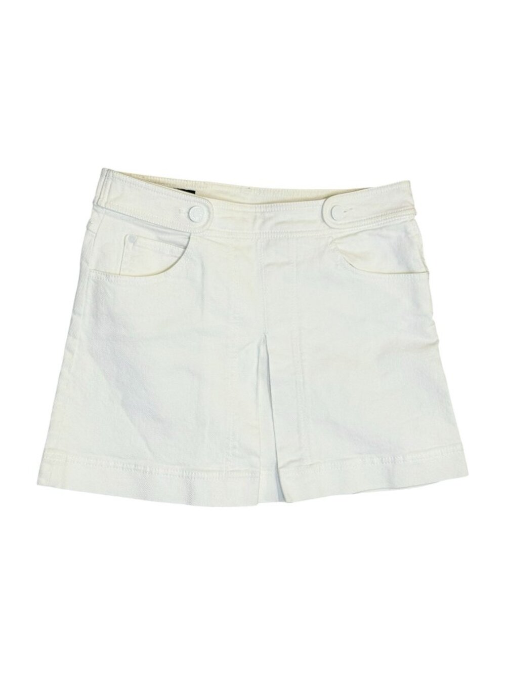 Gucci Ivory Cotton Blend Skirt With Embroidered Patch - Size 38
